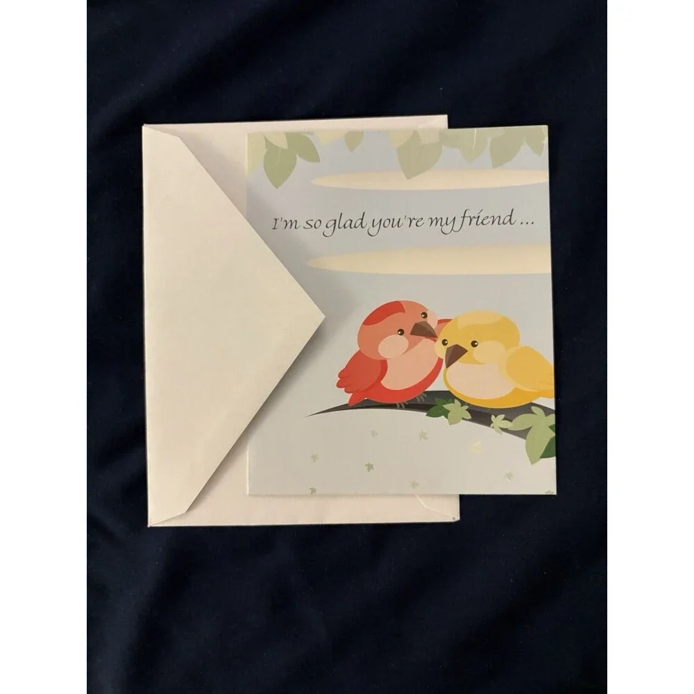 Friendship Card with White Envelope | Nature and Bird design by Habitat